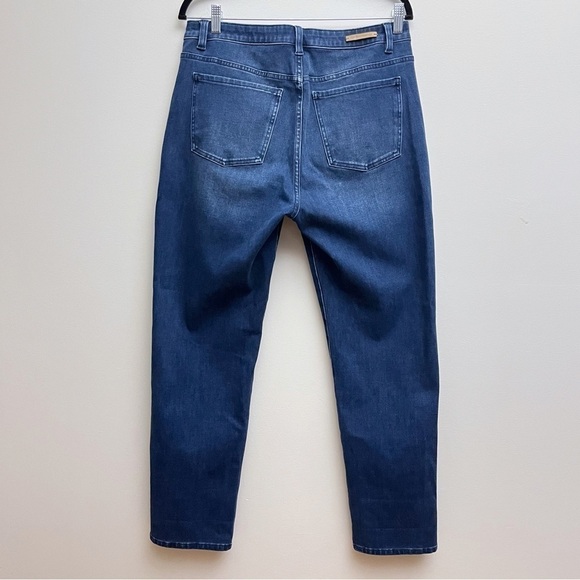 Soft Surroundings Medium Wash Denim High Rise Tapered Straight Leg Jeans Size 10 - Picture 5 of 9